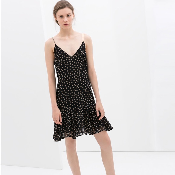 zara spaghetti strap dress